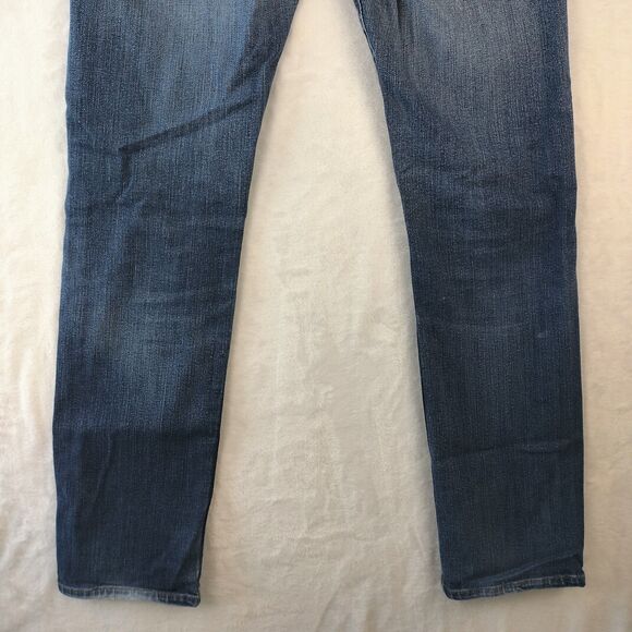 Adriano Goldschmied Jeans Mens 32x34 Blue Matchbox Slim Straight Dark Wash Denim - Picture 11 of 16
